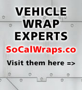 Visit SoCalWraps.com, vehicle wrap experts.